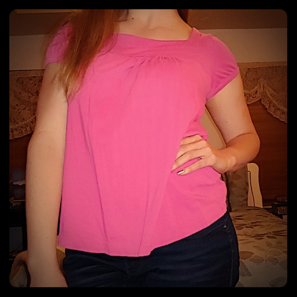 Hot pink shirt